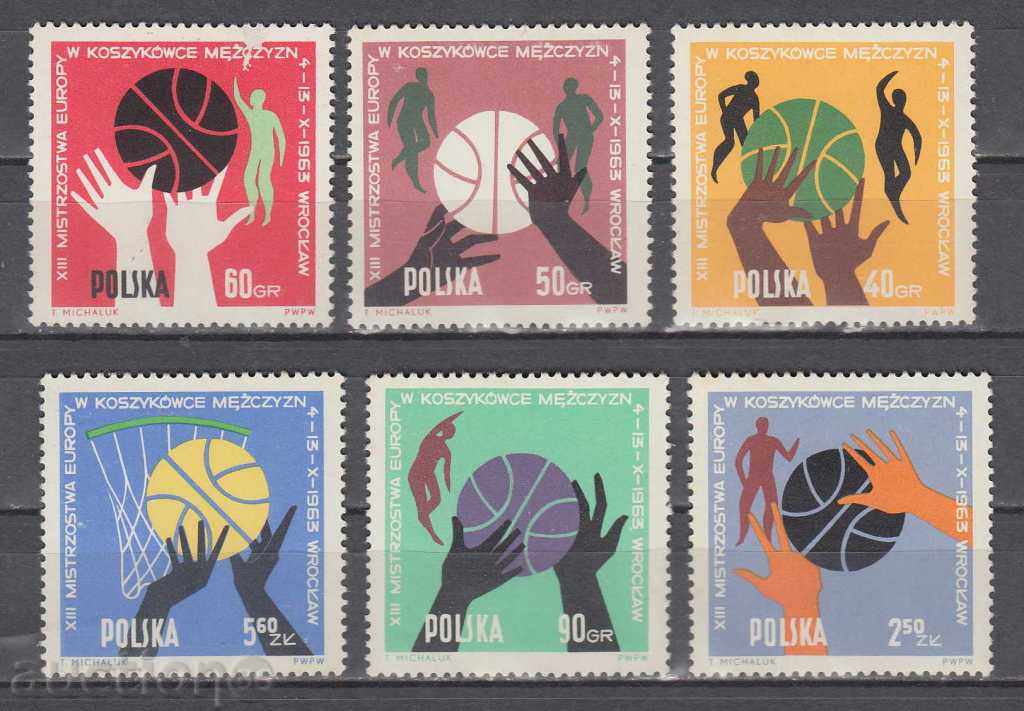 Auction 31K504 / POLAND - 1963 SPORT - BASKETBALL Auction 31K504 / POLAND - 1963 SPORT - BASKETBALL