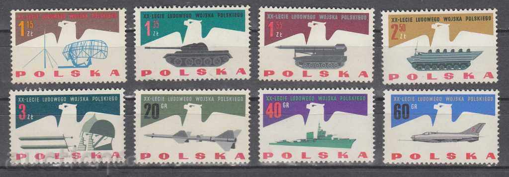 Auction 31K505 / POLAND - 1963 MILITARY - AIRPLANES VESSELS TANKS Auction 31K505 / POLAND - 1963 MILITARY - AIRPLANES VESSELS TANKS