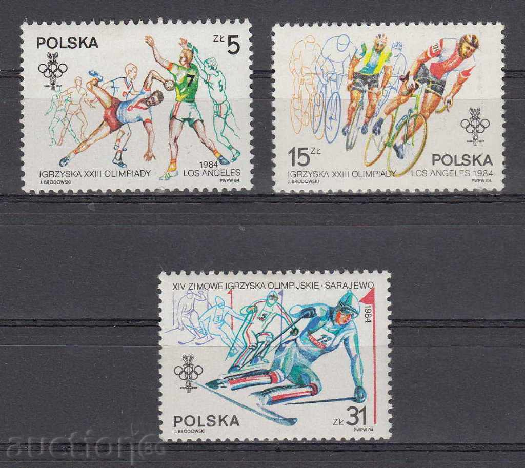 Auction 31K583 / POLAND - 1984 SPORT - SKI COLLECTION Auction 31K583 / POLAND - 1984 SPORT - SKI COLLECTION