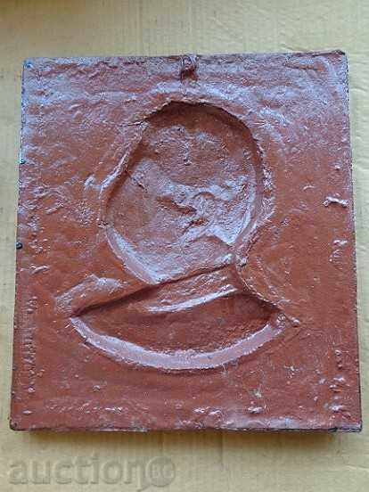 Stalin framed, portrait, aluminum bas-relief, wallpaper propaganda - 6 Stalin framed, portrait, aluminum bas-relief, wallpaper propaganda - 6