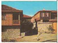 vedere din Bulgaria Nessebar carte (case vechi) 1 *