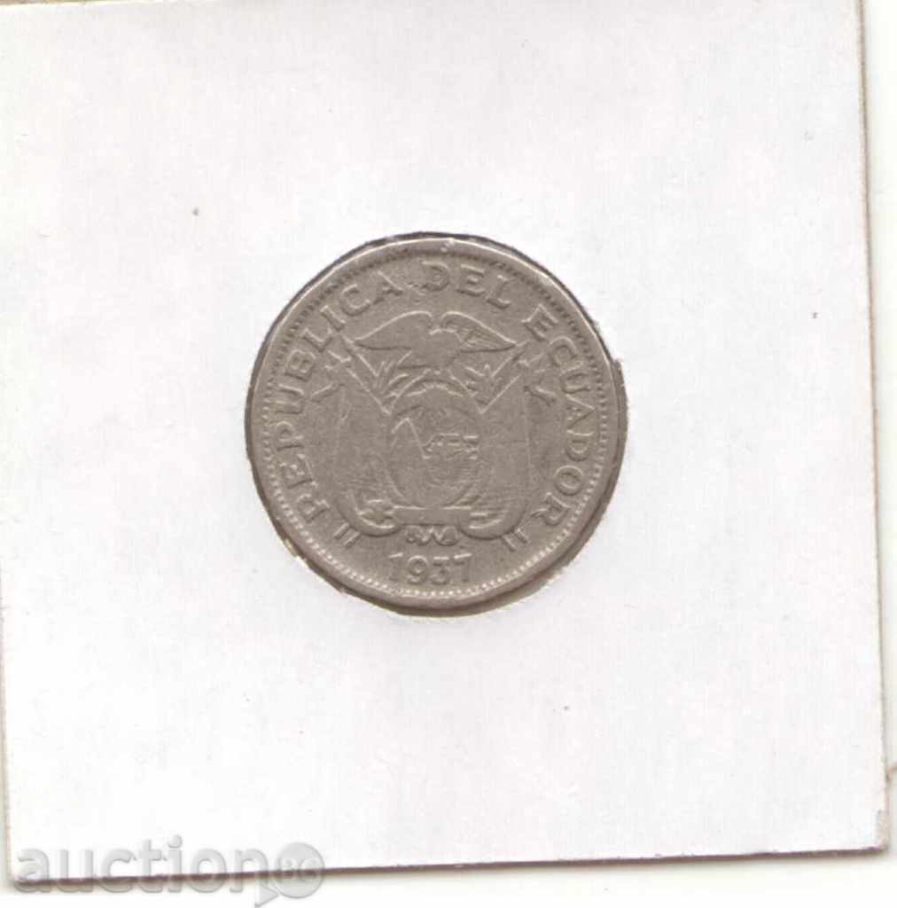 ++ Ecuador-20 Centavos-1937 HF-KM # 77.1