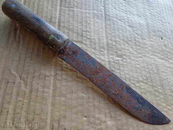 Old manual forged knife, karaoke, sheep blade, yatagan - 5
