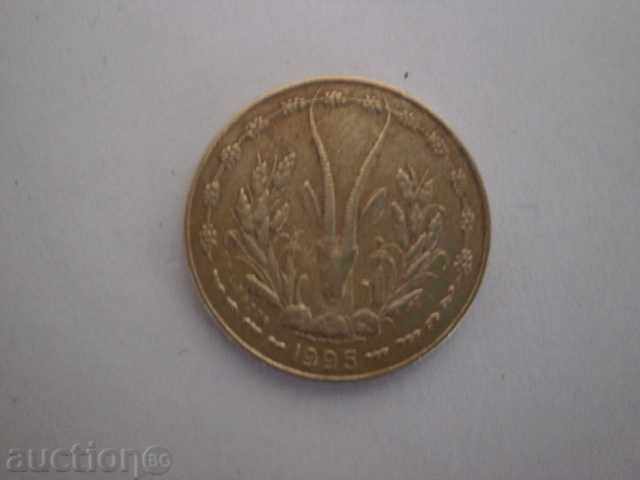 West African States - 5 francs, 1995 - 28D with price 5.90 BGN | € 3.02 West African States - 5 francs, 1995 - 28D with price 5.90 BGN | € 3.02