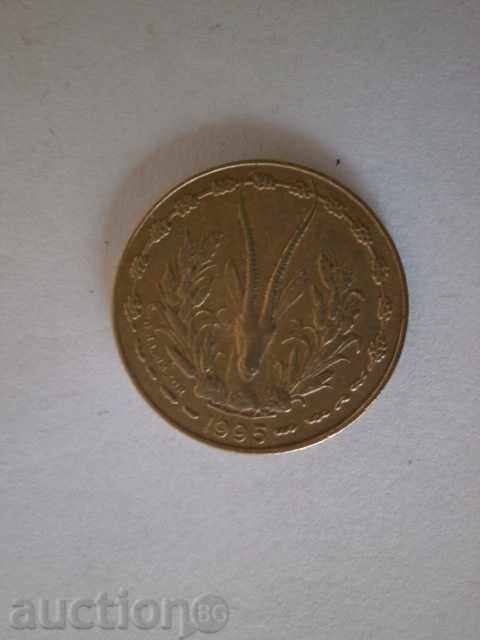 Auction West African States - 5 francs, 1995 - 28D Auction West African States - 5 francs, 1995 - 28D