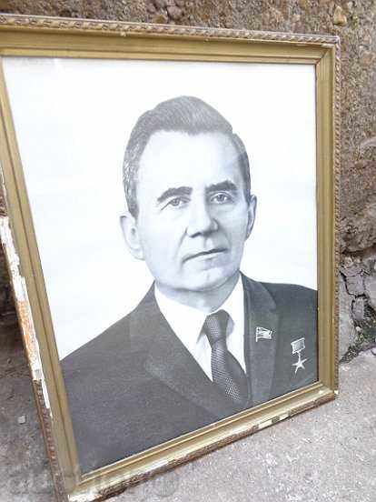 Соц снимка в рамка, портрет на Андрей Громико СССР