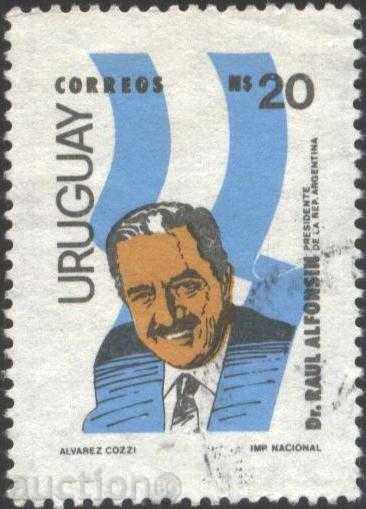 Клеймована марка  Личност Д-р Раул  Алфонсин   от Уругвай