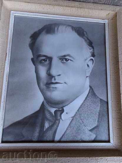 Soch picture in frame, portrait of Vasil Kolarov with price 50.00 BGN | € 25.56