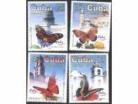 Καθαρίστε τα σήματα Πανίδα Πεταλούδες 1999 από την Κούβα