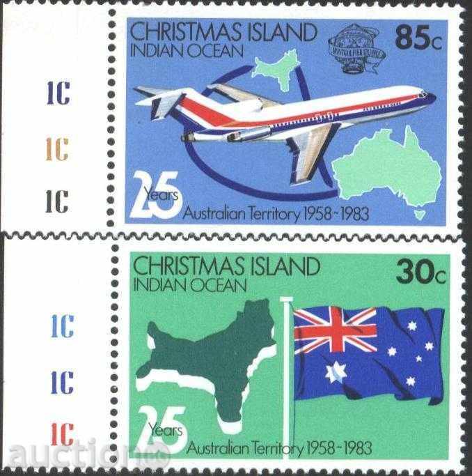 Pure Brands Maps, Flag, 1983 Aircraft from Christmas Island