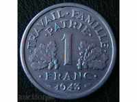 1 φράγκο 1943, η Γαλλία