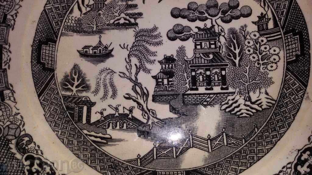 wall plate Chinese story ORIGINAL OLD - 5