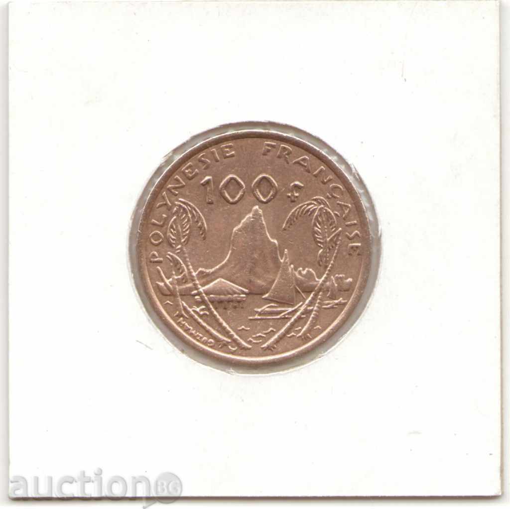 French Polynesia-100 Francs-2004-KM# 14