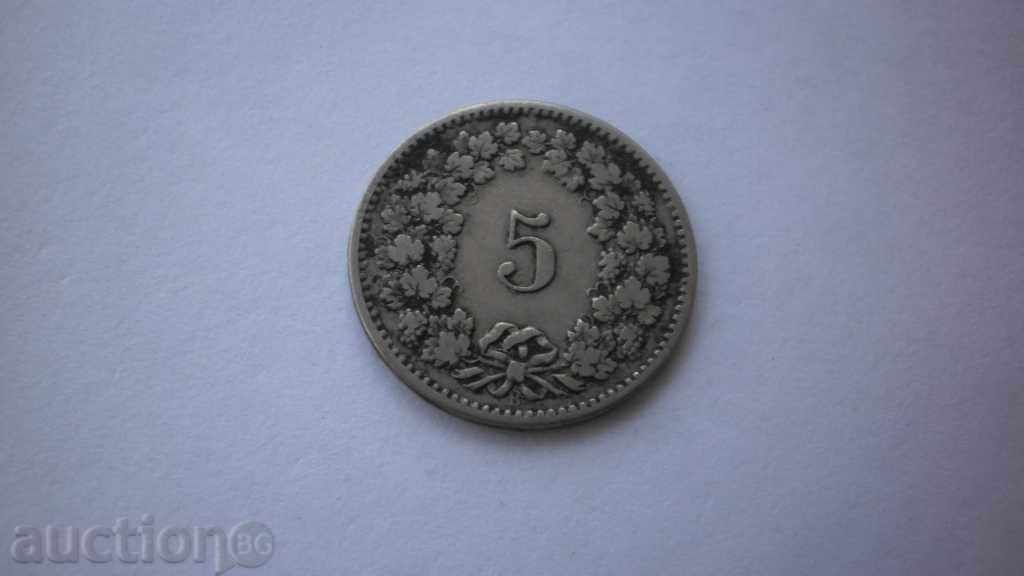 Elveția 5 rappelling 1894 de monede rare cu preț € 2.56 | 5.01 BGN