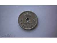 Норвегия 25 Йоре 1927 Рядка Монета