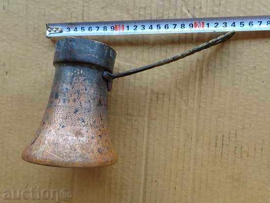 Delivery of Old copper jug, coffee bean, baker Delivery of Old copper jug, coffee bean, baker