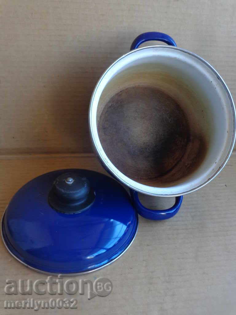 Old Sauce pot, enameled vessel, enamel, USSR - 5 Old Sauce pot, enameled vessel, enamel, USSR - 5