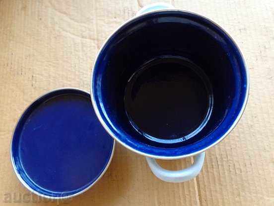 Old Sauce pot, enameled vessel, enamel - 5 Old Sauce pot, enameled vessel, enamel - 5