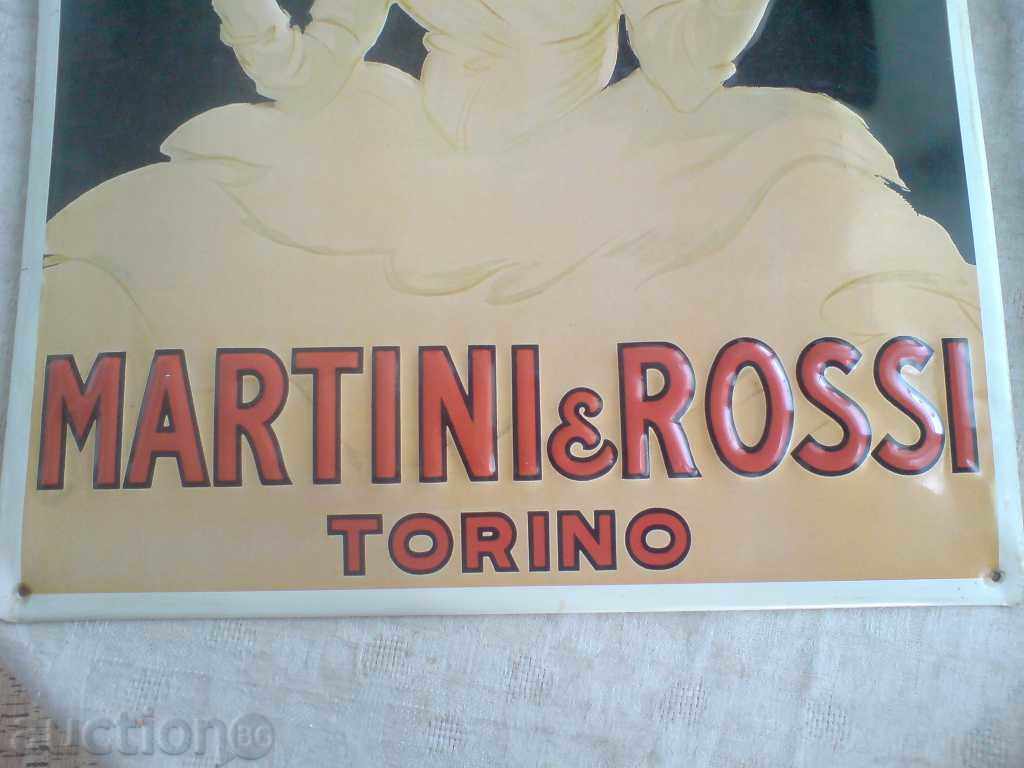 Auction metal advertising, plate Auction metal advertising, plate