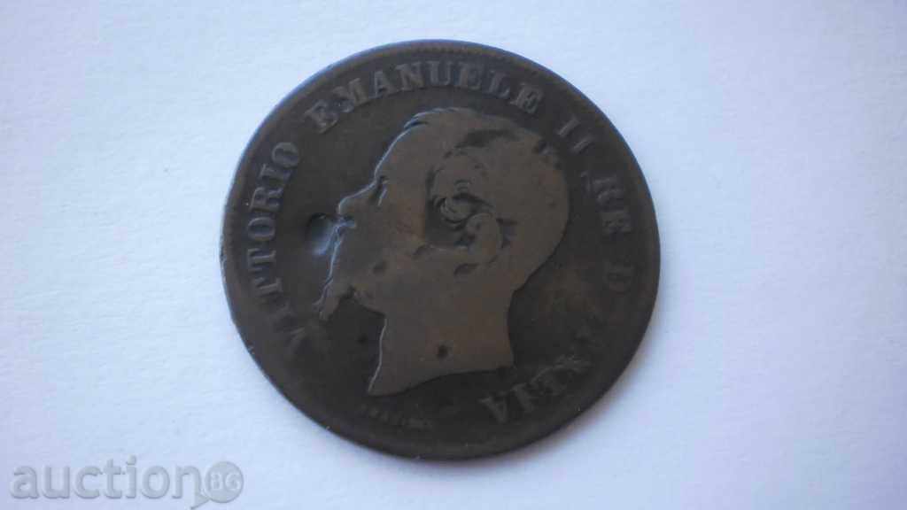 Италия 5 Чентесими 1861 Рядка Монета с цена € 1.02 | 1.99 лв.