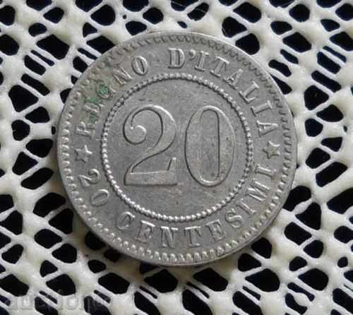1894KB ITALY 20 CENTESIMI COIN = XF = Rare coin with price 32.00 BGN | € 16.36 1894KB ITALY 20 CENTESIMI COIN = XF = Rare coin with price 32.00 BGN | € 16.36