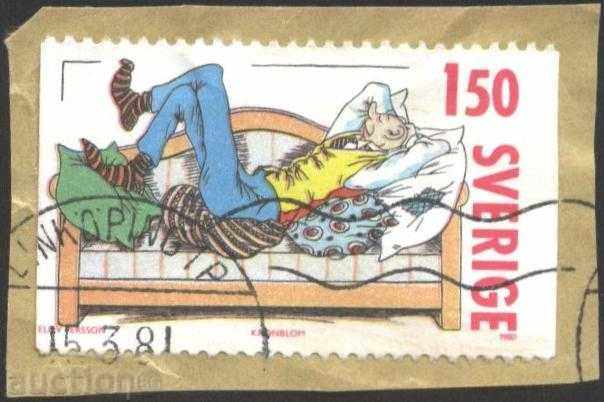 Клеймована марка Комикс 1980  от Швеция