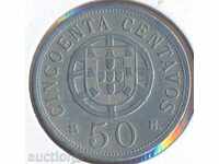Angola 50 centavos 1928, 30 mm.