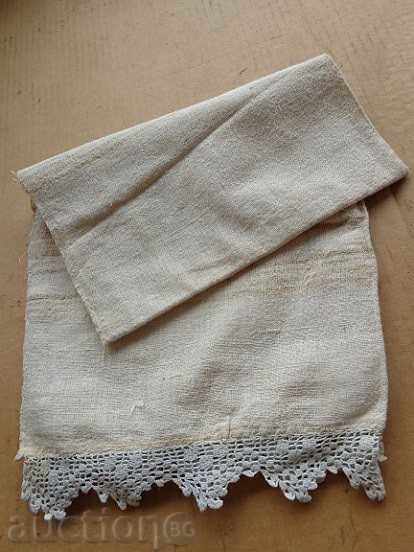 Old fringed cloth with lace, knitting, fringe with embroidery - 6 Old fringed cloth with lace, knitting, fringe with embroidery - 6