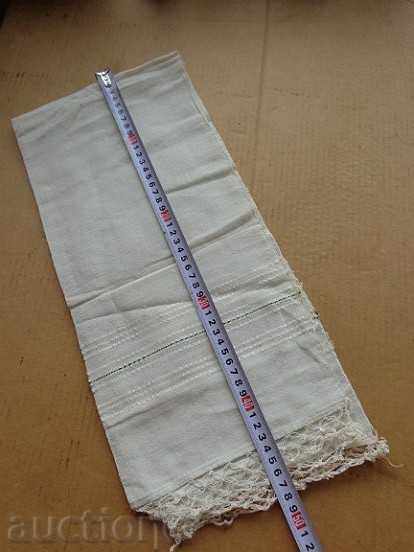 Licitație Pânză veche cu franjuri cu dantelă, tricotat, franjuri cu broderie