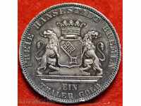1865-Β γερμανικού κράτους της Βρέμης Thaler Silver -Πολύ σπάνια
