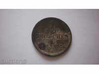 Германия -Албертин 1 Грош-10 Пфенига 1841 Рядка Монета