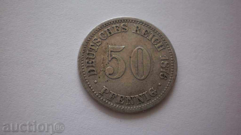 Γερμανία - Αυτοκρατορία 50 pfennig 1876 Ένα σπάνιο νόμισμα