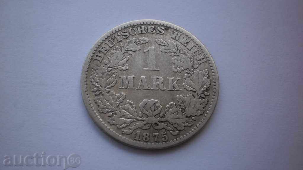 Германия - Империя 1 Mарkа 1875 Е Рядка Монета