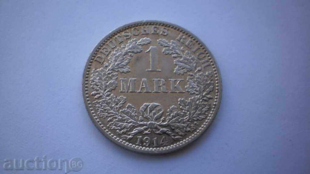 Германия - Империя 1 Maрka 1914 A Рядка Монета