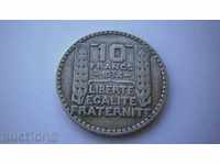 Франция 10 Франка 1934 Рядка Монета