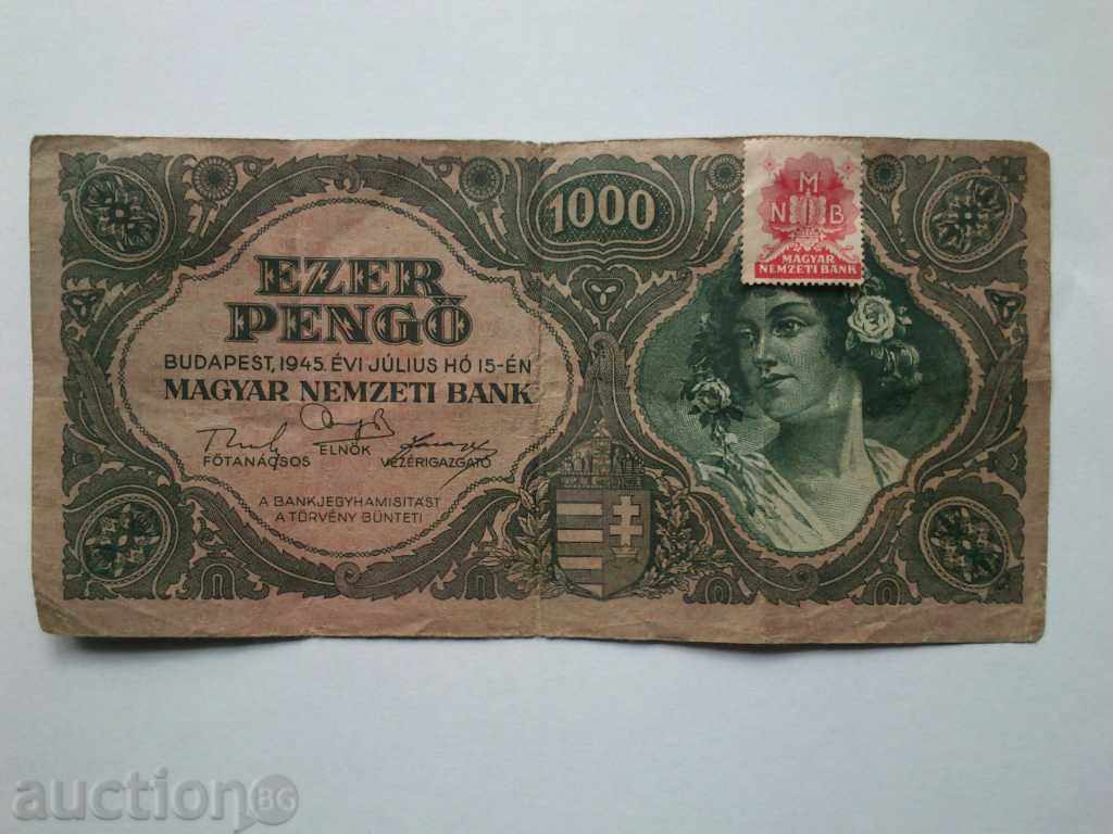 Pengo 1000 Ungaria 1945 marca