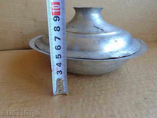 Tinned Sahan with a lid, a copper bowl, a baker, a bowl - 6 Tinned Sahan with a lid, a copper bowl, a baker, a bowl - 6