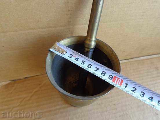 Social bronze mortar with pestle, small mortar - 6 Social bronze mortar with pestle, small mortar - 6