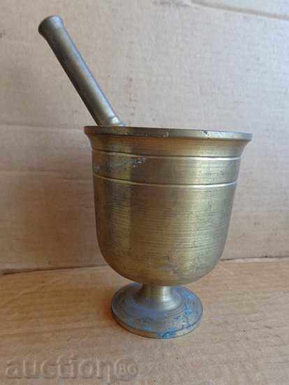 Social bronze mortar with pestle, small mortar Social bronze mortar with pestle, small mortar