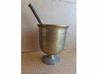 Vas de bronz social cu pistil, mojar