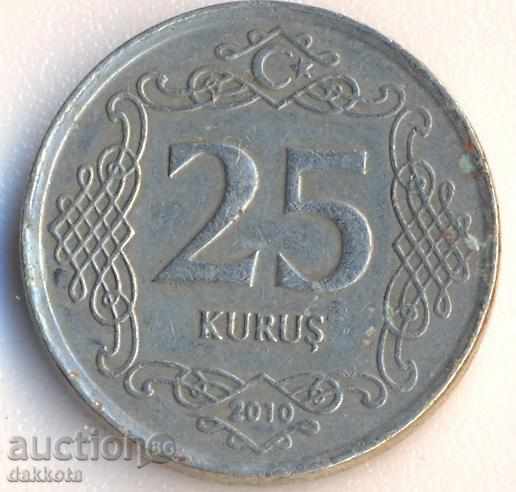 Турция 25 куруш 2010 година