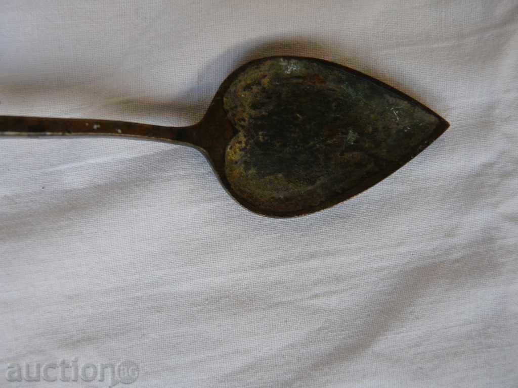 Auction old measuring military spoon bronze Auction old measuring military spoon bronze
