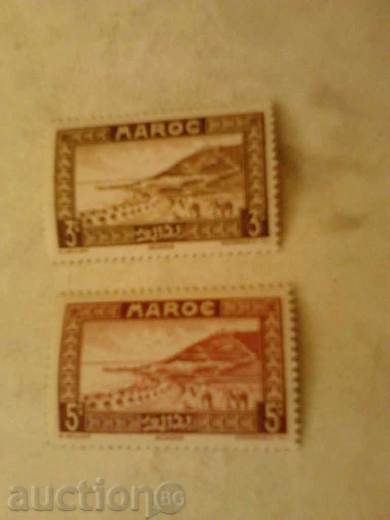 Postage stamp Maroco 3 c, 5 c