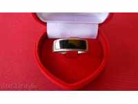 BEAUTIFUL SILVER RING WITH BLACK EYE