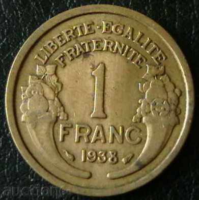 1 franc 1938, Franța