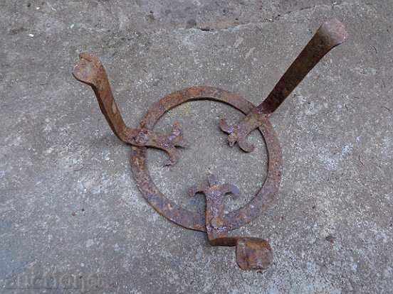 Delivery of An old forged sack, fireplace, grill, wrought iron Delivery of An old forged sack, fireplace, grill, wrought iron