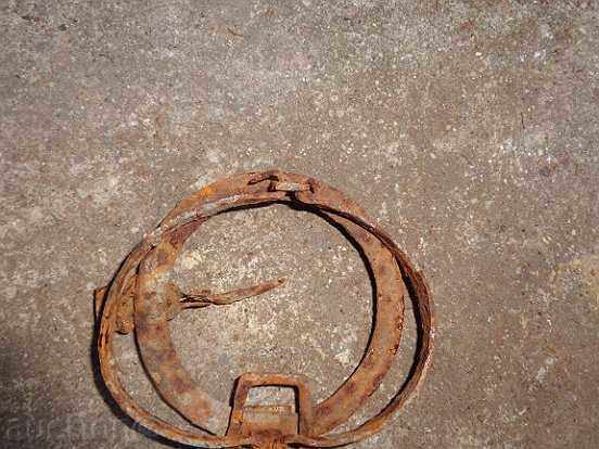 Auction Old hand forged trap, wrought iron Auction Old hand forged trap, wrought iron