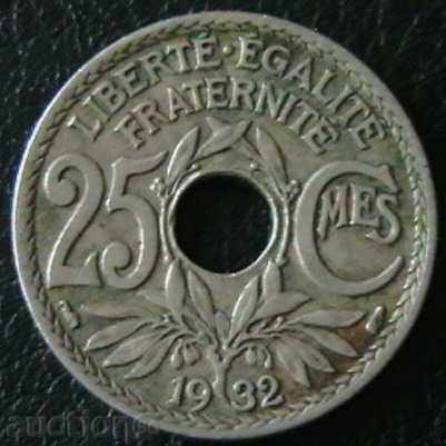 25 centimetri 1932, Franța