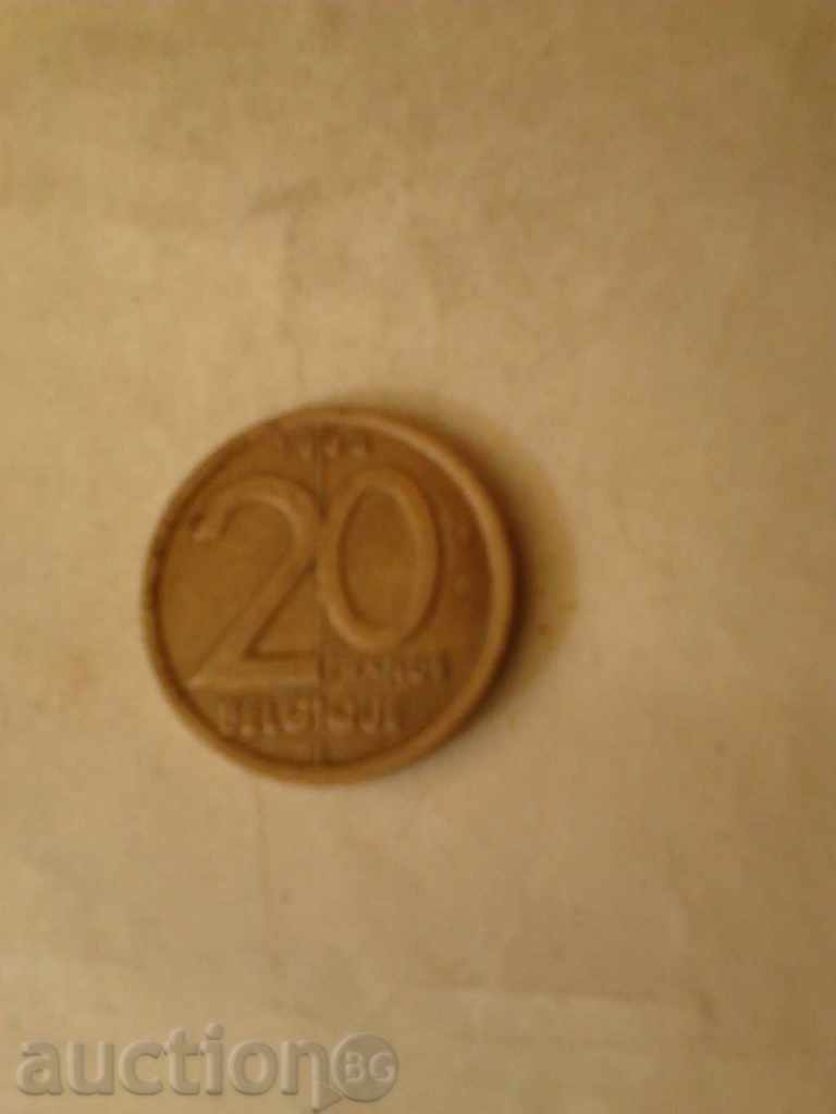 Belgium 20 franc 1994