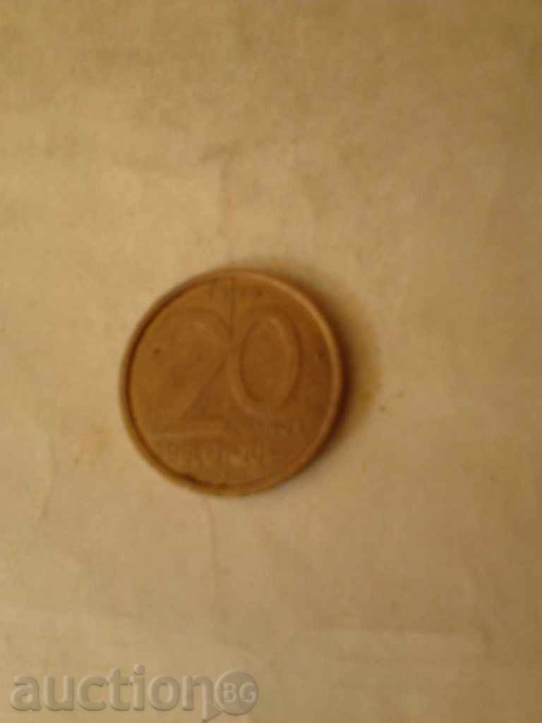 Belgium 20 franc 1996